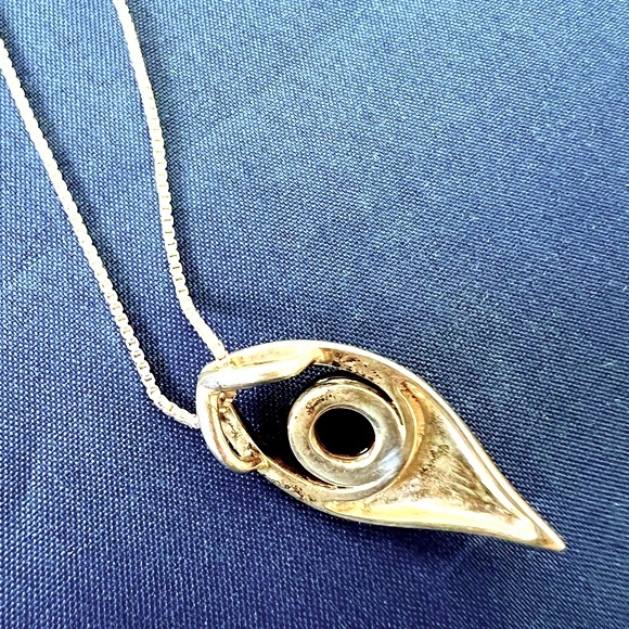 Baltic Amber Pendant Necklace Open Backed Teardrop 18” Chain .925 Silver EUC - Picture 3 of 12